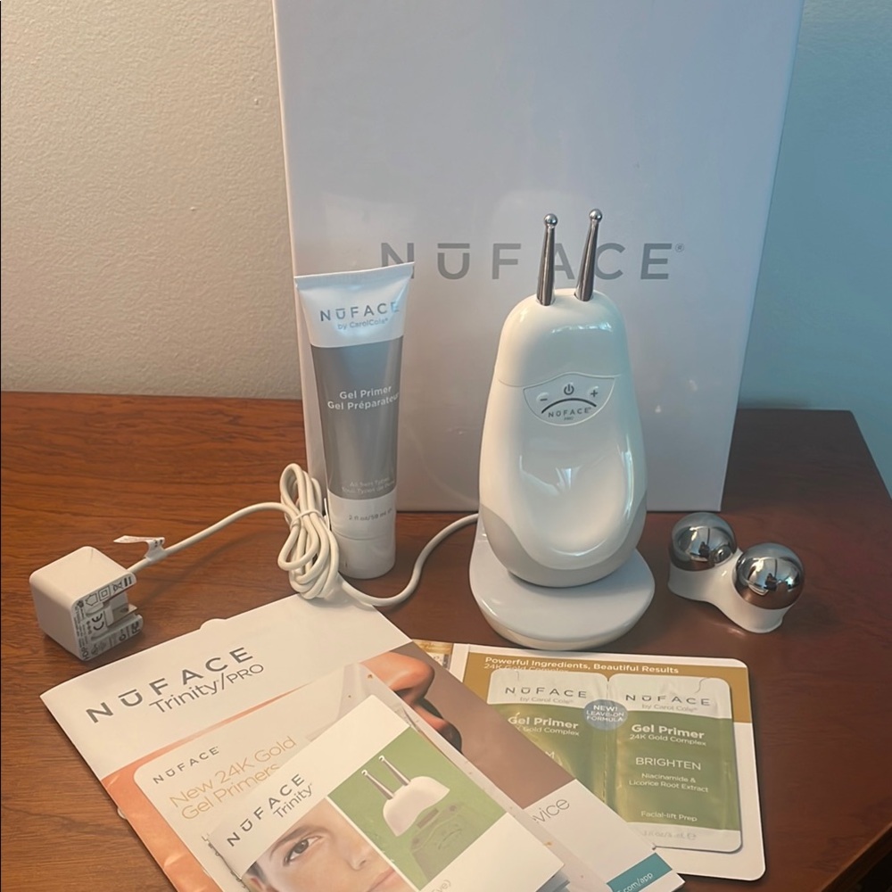 NuFace Trinity Pro Skincare Device - White and Silver